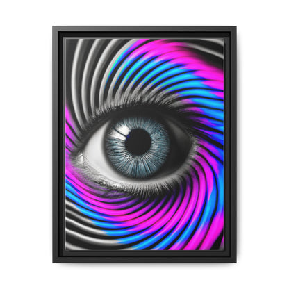 The Perception Vortex · Framed Canvas
