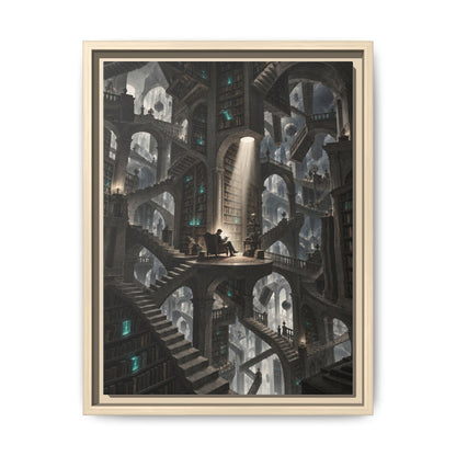Bibliotheca Infinita · Framed Canvas