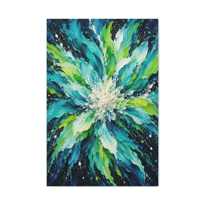 Lagoon Bloom · Frameless Canvas