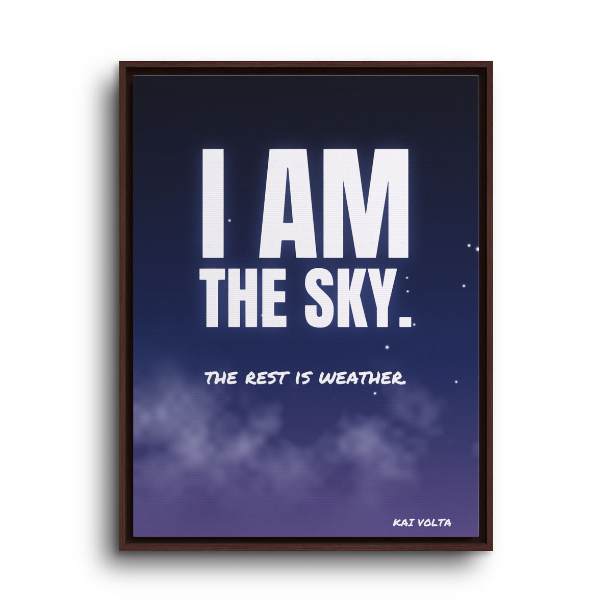 I Am the Sky · Framed Canvas
