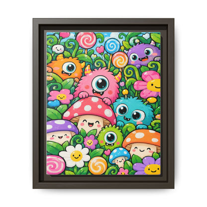 Monster Garden · Framed Canvas