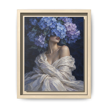 Hydrangea Blue · Framed Canvas