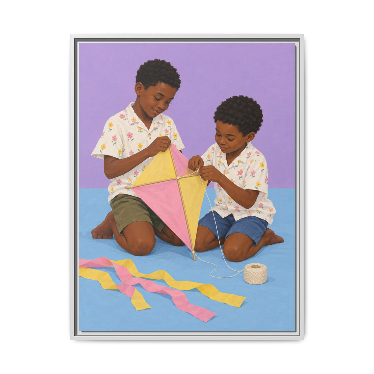 The Kite Makers · Framed Canvas