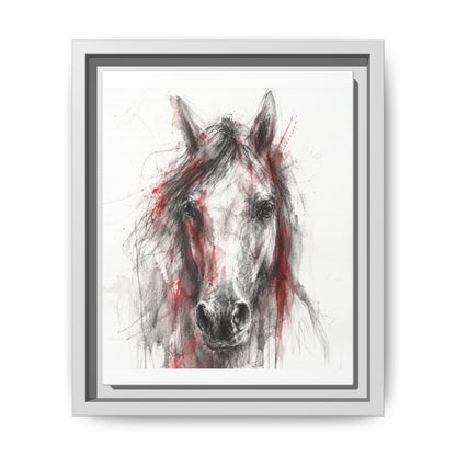 Scarlet Equus · Framed Canvas