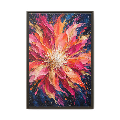 Supernova Bloom · Framed Canvas