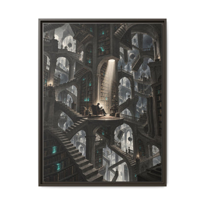 Bibliotheca Infinita · Framed Canvas