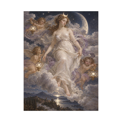 The Descent of Selene · Frameless Canvas