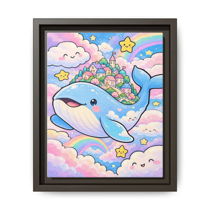 Sweet Dreams Whale · Framed Canvas