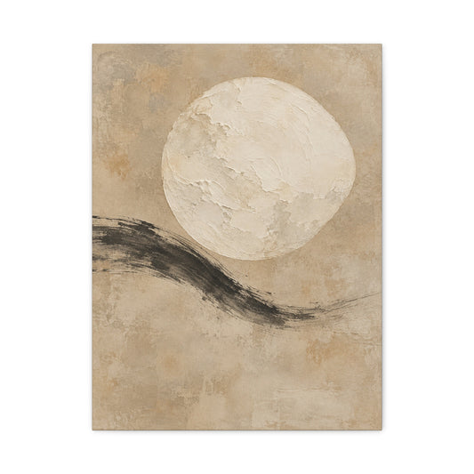 Linen Moon · Frameless Canvas