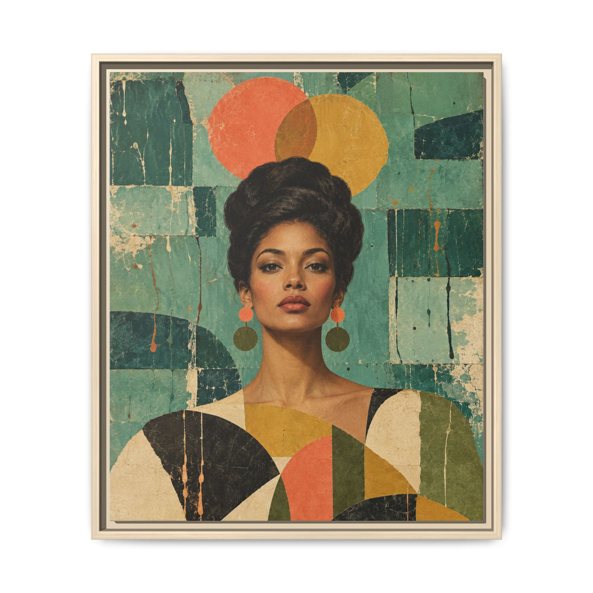 Coral Equinox · Framed Canvas