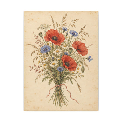 Wildflower Posy · Frameless Canvas