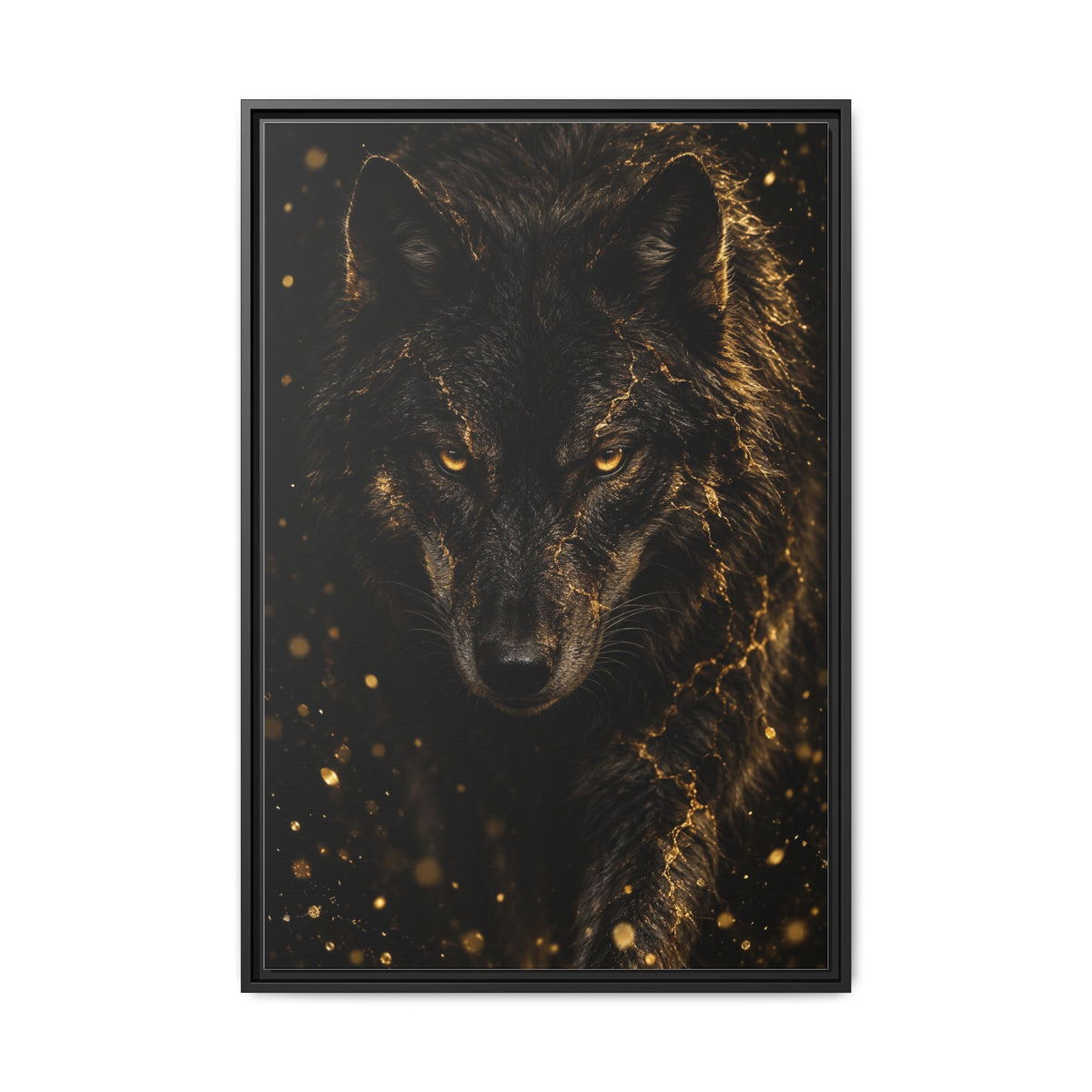 Lupus Aureus · Framed Canvas