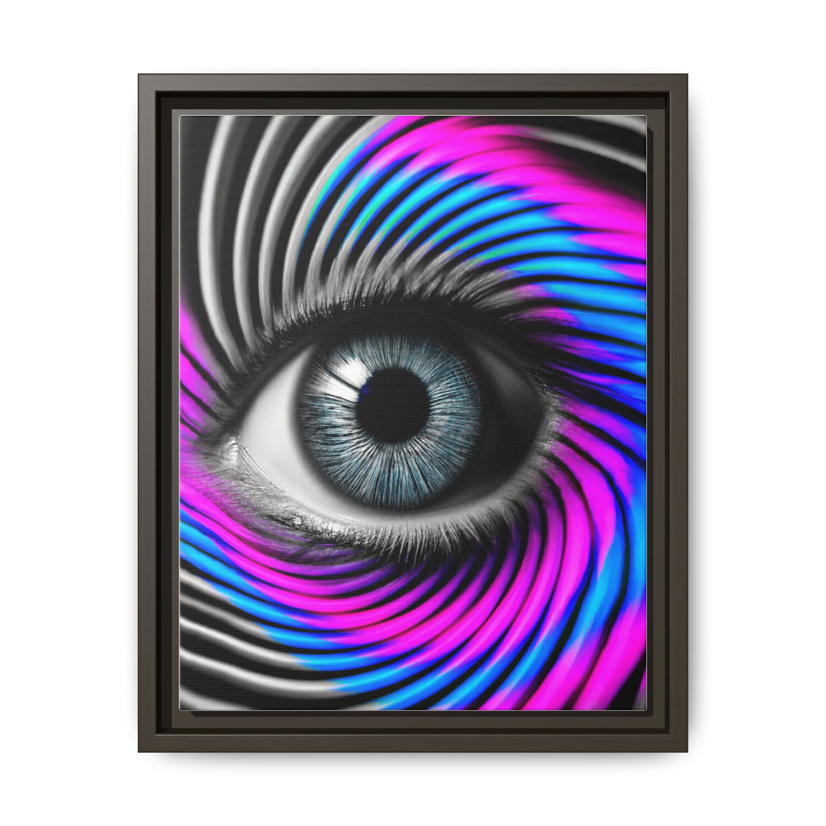 The Perception Vortex · Framed Canvas