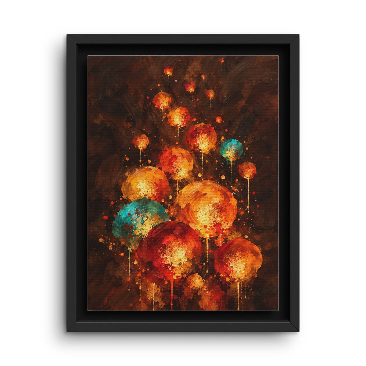 Lanternes du Soir · Framed Canvas