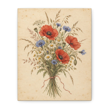 Wildflower Posy · Frameless Canvas