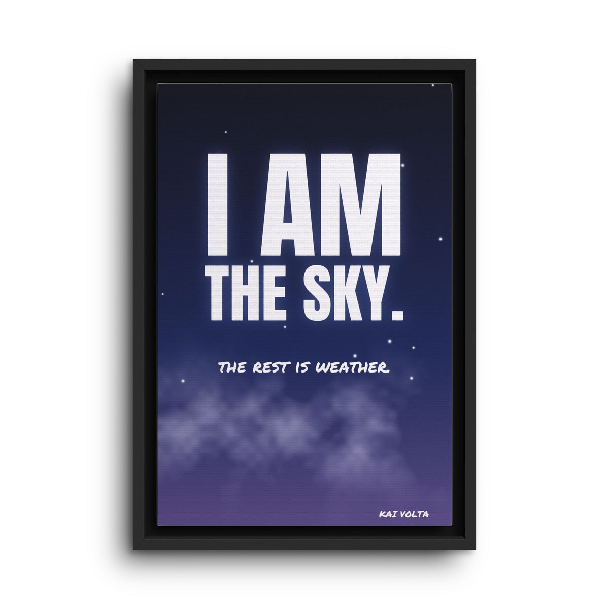 I Am the Sky · Framed Canvas