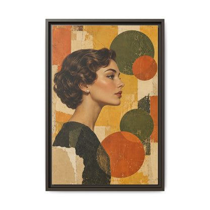 Saffron Thought · Framed Canvas