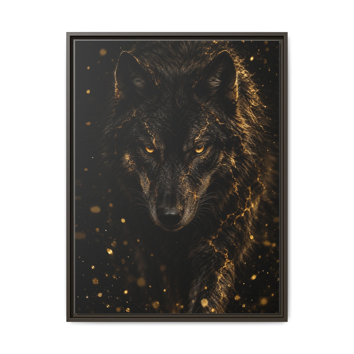 Lupus Aureus · Framed Canvas