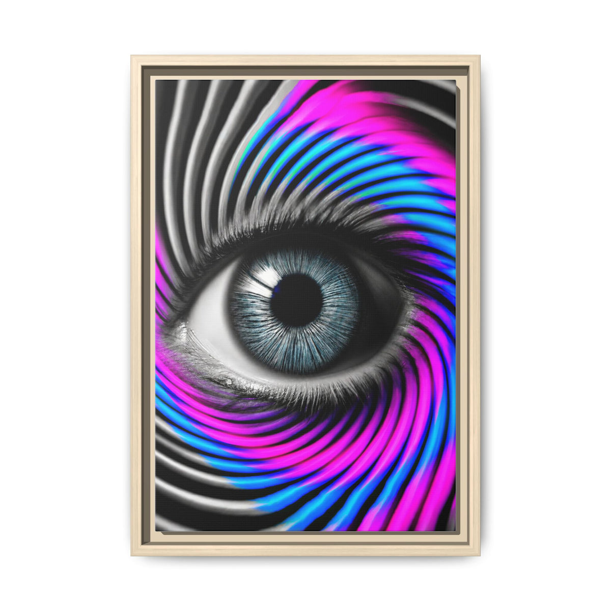 The Perception Vortex · Framed Canvas