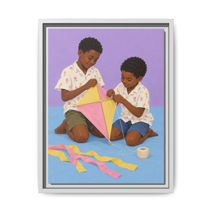 The Kite Makers · Framed Canvas