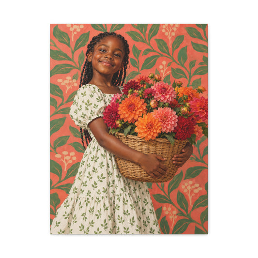 Dahlia Season · Frameless Canvas