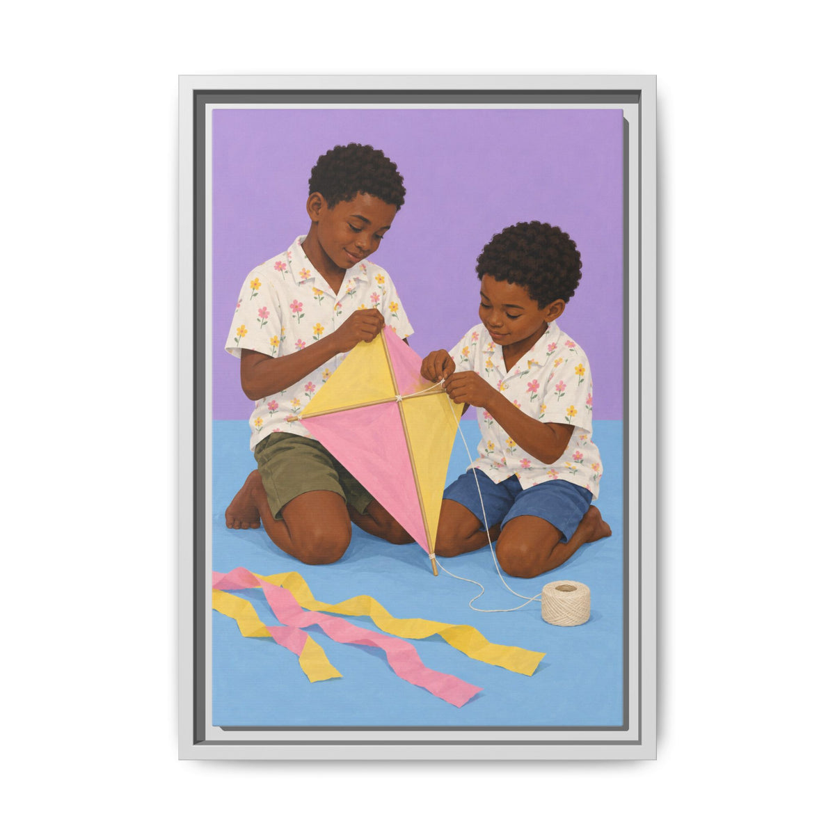 The Kite Makers · Framed Canvas