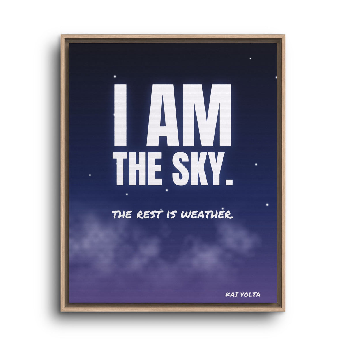 I Am the Sky · Framed Canvas