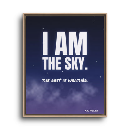 I Am the Sky · Framed Canvas