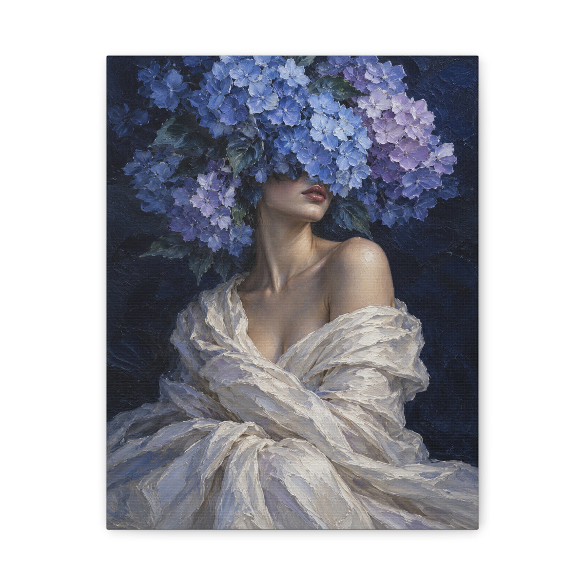 Hydrangea Blue · Frameless Canvas