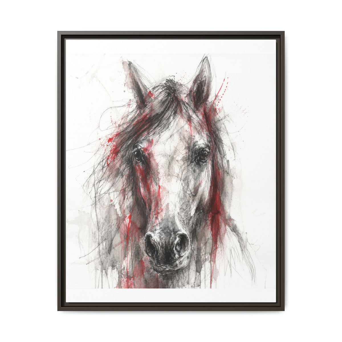 Scarlet Equus · Framed Canvas