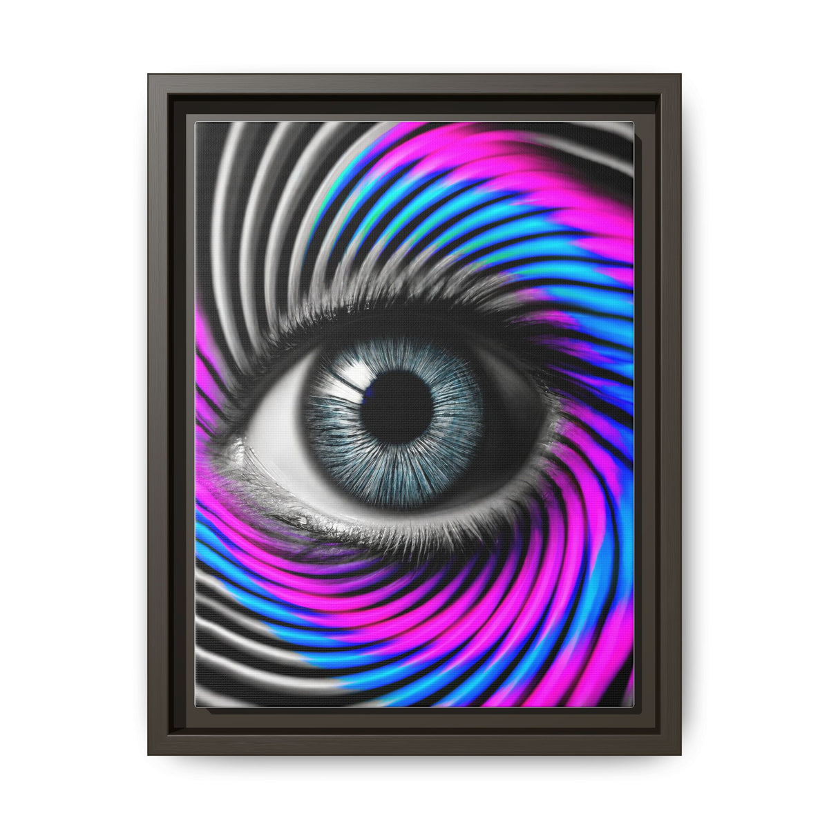 The Perception Vortex · Framed Canvas