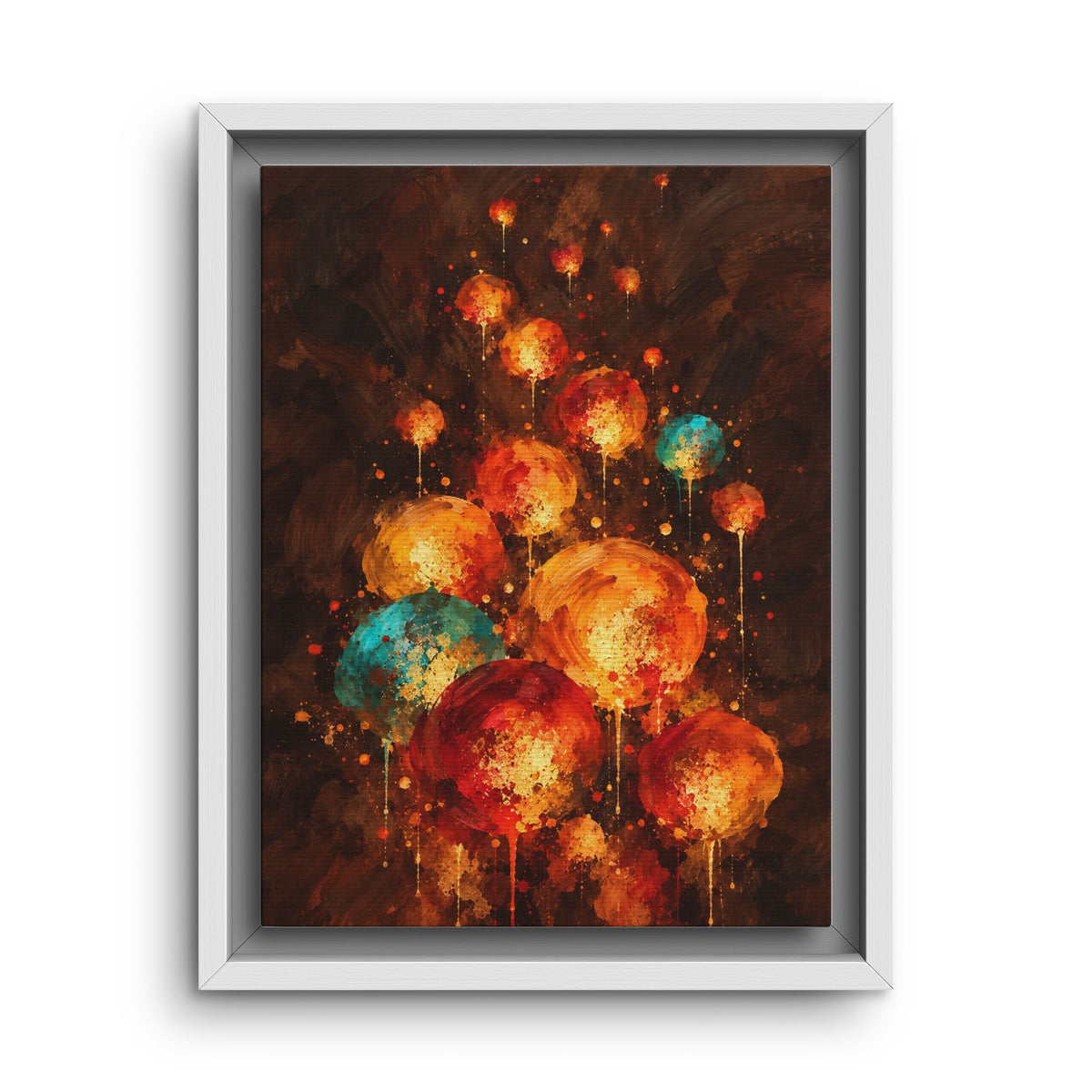 Lanternes du Soir · Framed Canvas