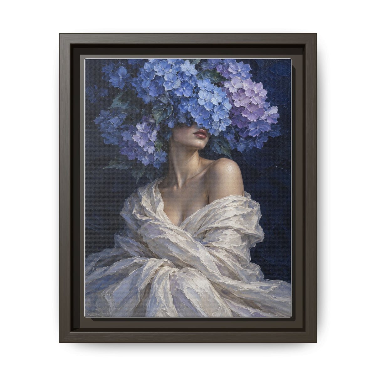 Hydrangea Blue · Framed Canvas