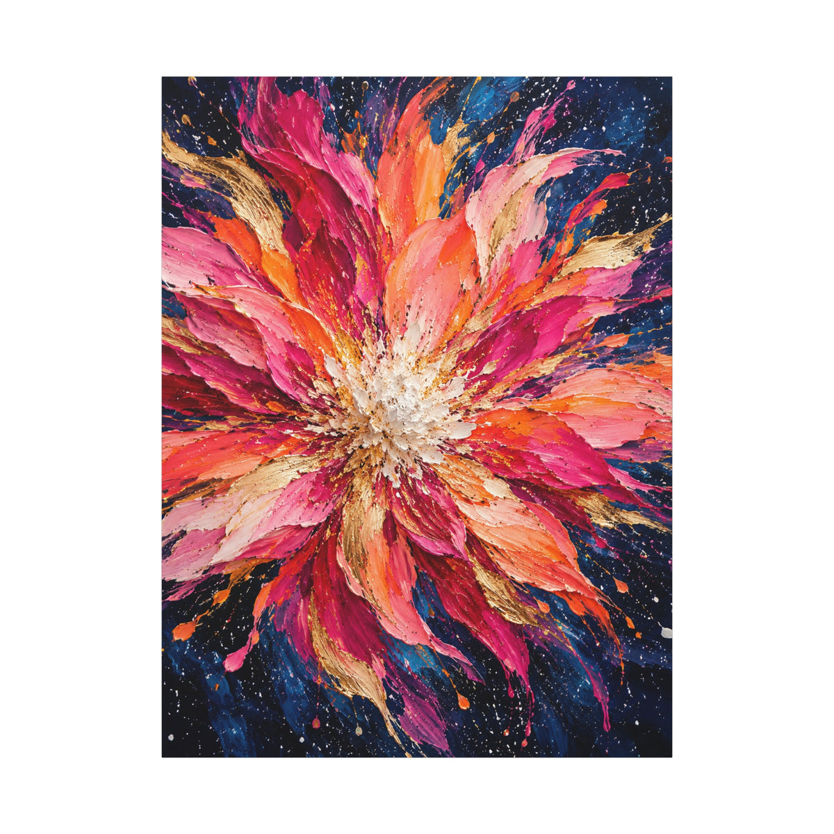 Supernova Bloom · Frameless Canvas
