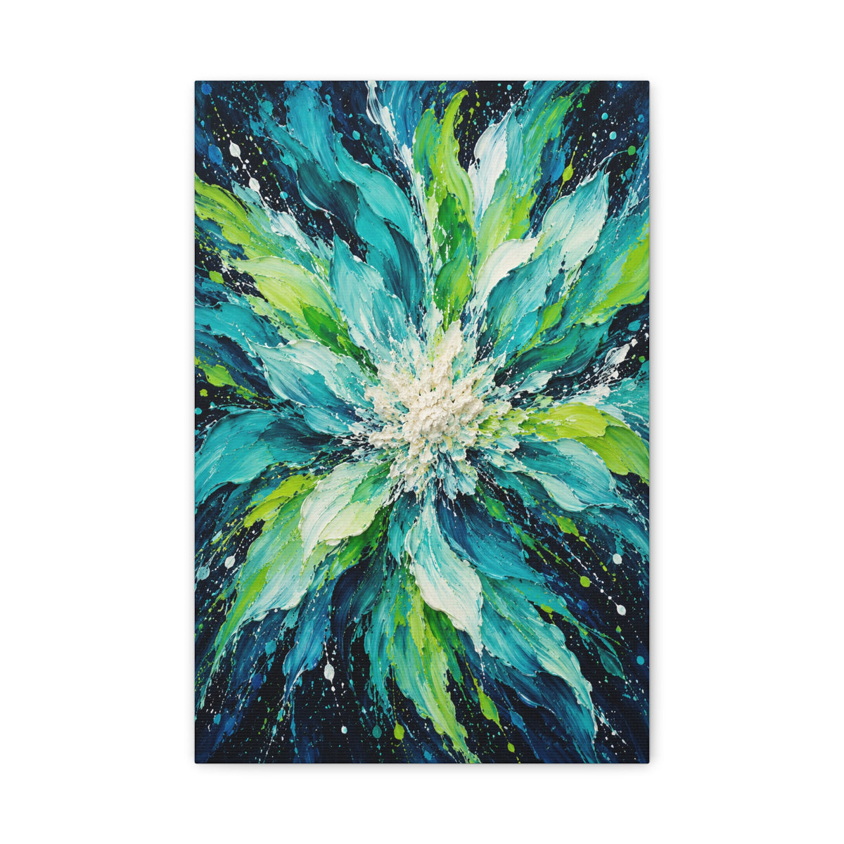 Lagoon Bloom · Frameless Canvas