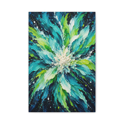 Lagoon Bloom · Frameless Canvas