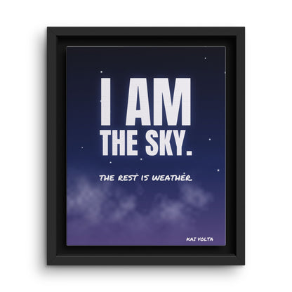 I Am the Sky · Framed Canvas