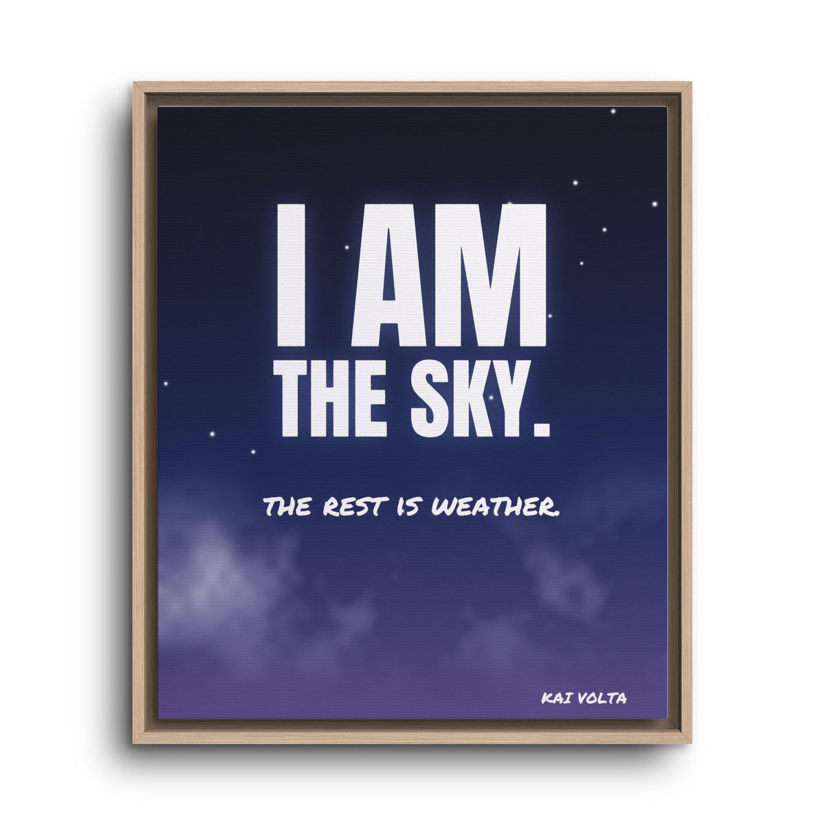 I Am the Sky · Framed Canvas