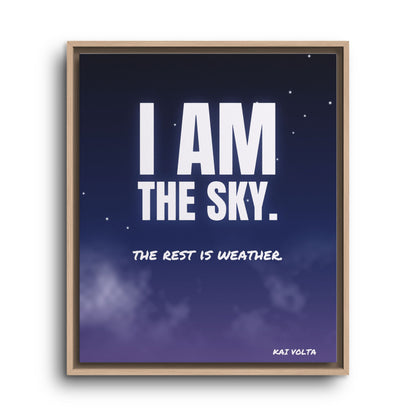 I Am the Sky · Framed Canvas