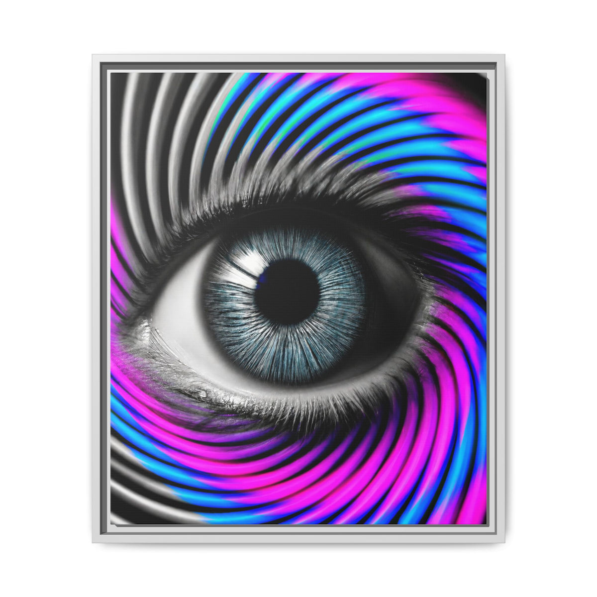 The Perception Vortex · Framed Canvas