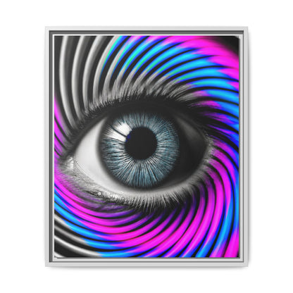 The Perception Vortex · Framed Canvas