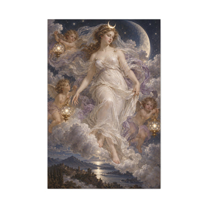 The Descent of Selene · Frameless Canvas
