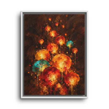 Lanternes du Soir · Framed Canvas