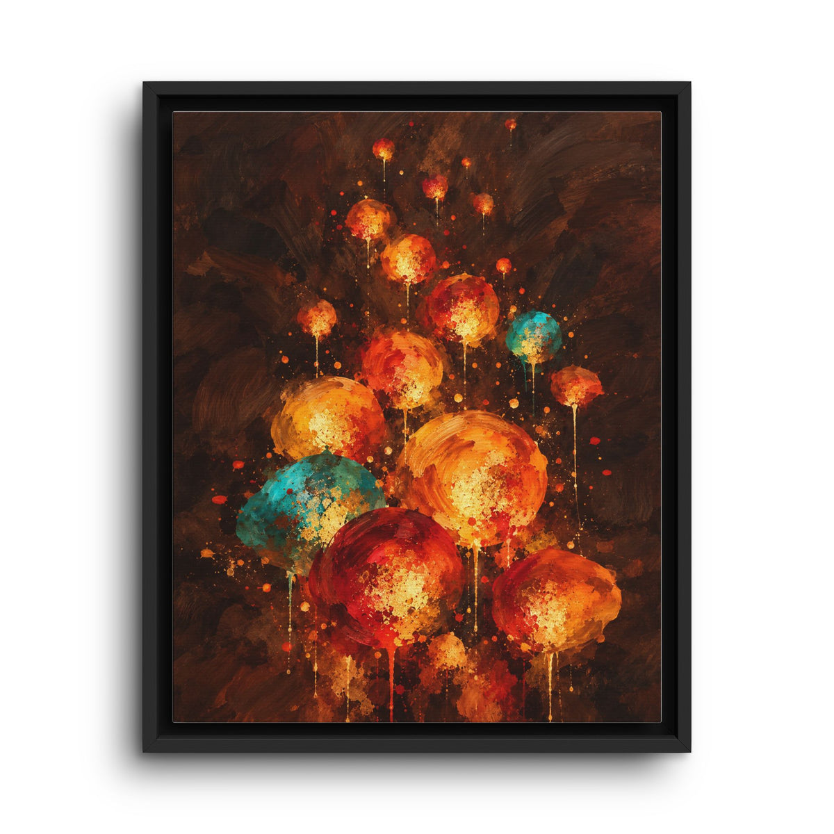 Lanternes du Soir · Framed Canvas