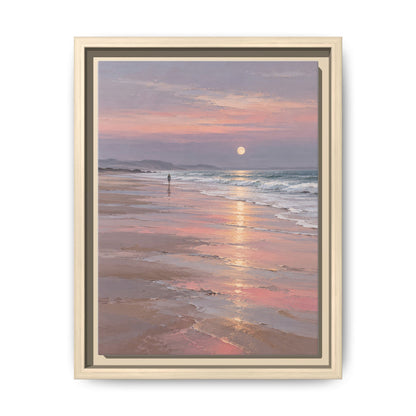 Silver Moon Tide · Framed Canvas