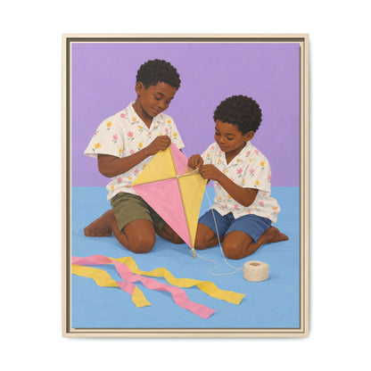 The Kite Makers · Framed Canvas