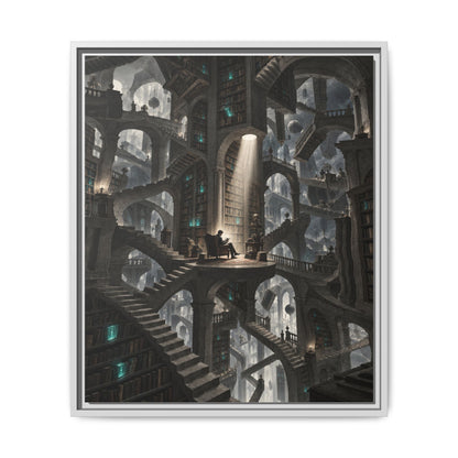 Bibliotheca Infinita · Framed Canvas