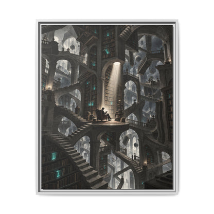 Bibliotheca Infinita · Framed Canvas