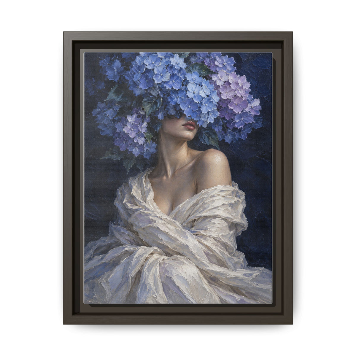 Hydrangea Blue · Framed Canvas