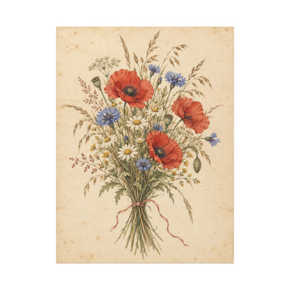 Wildflower Posy · Frameless Canvas